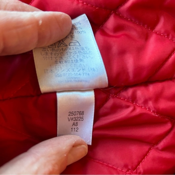 Lands' End Red & Navy Blue Hooded Zip Up Waterproof Mens Winter Jacket Size XL - Picture 14 of 15